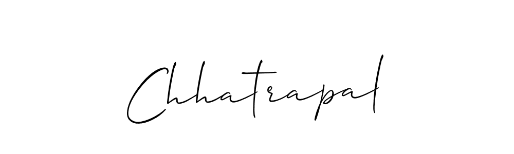 Use a signature maker to create a handwritten signature online. With this signature software, you can design (Allison_Script) your own signature for name Chhatrapal. Chhatrapal signature style 2 images and pictures png