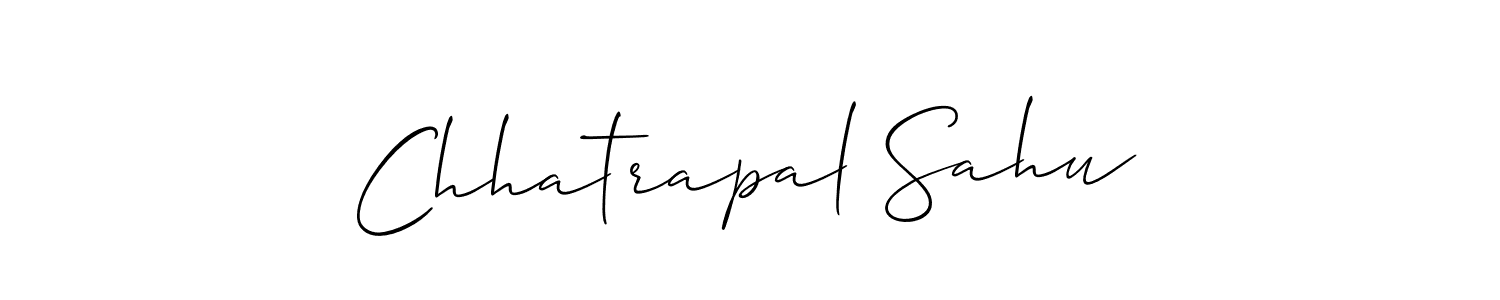 Also You can easily find your signature by using the search form. We will create Chhatrapal Sahu name handwritten signature images for you free of cost using Allison_Script sign style. Chhatrapal Sahu signature style 2 images and pictures png