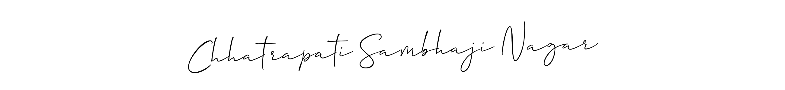 Make a short Chhatrapati Sambhaji Nagar signature style. Manage your documents anywhere anytime using Allison_Script. Create and add eSignatures, submit forms, share and send files easily. Chhatrapati Sambhaji Nagar signature style 2 images and pictures png