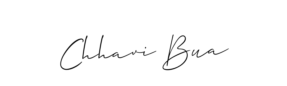 Allison_Script is a professional signature style that is perfect for those who want to add a touch of class to their signature. It is also a great choice for those who want to make their signature more unique. Get Chhavi Bua name to fancy signature for free. Chhavi Bua signature style 2 images and pictures png