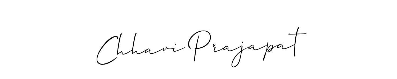 Make a beautiful signature design for name Chhavi Prajapat. With this signature (Allison_Script) style, you can create a handwritten signature for free. Chhavi Prajapat signature style 2 images and pictures png