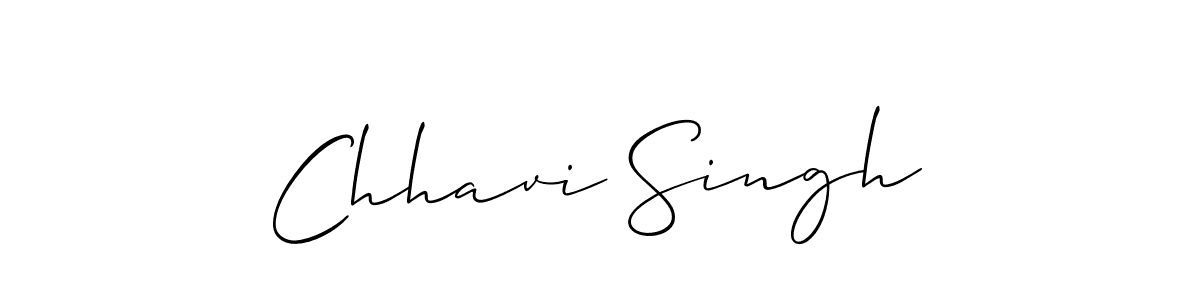 Design your own signature with our free online signature maker. With this signature software, you can create a handwritten (Allison_Script) signature for name Chhavi Singh. Chhavi Singh signature style 2 images and pictures png