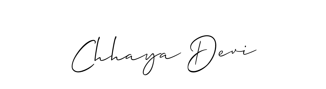 Create a beautiful signature design for name Chhaya Devi. With this signature (Allison_Script) fonts, you can make a handwritten signature for free. Chhaya Devi signature style 2 images and pictures png