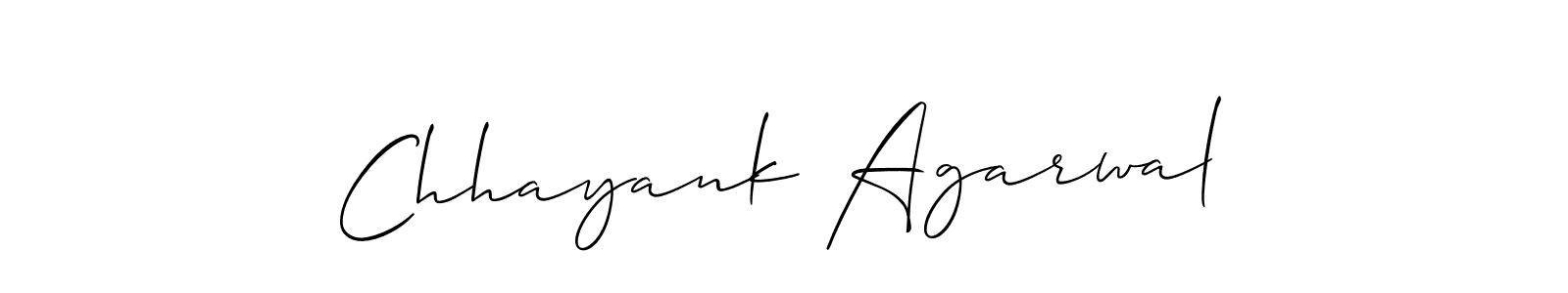 Chhayank Agarwal stylish signature style. Best Handwritten Sign (Allison_Script) for my name. Handwritten Signature Collection Ideas for my name Chhayank Agarwal. Chhayank Agarwal signature style 2 images and pictures png