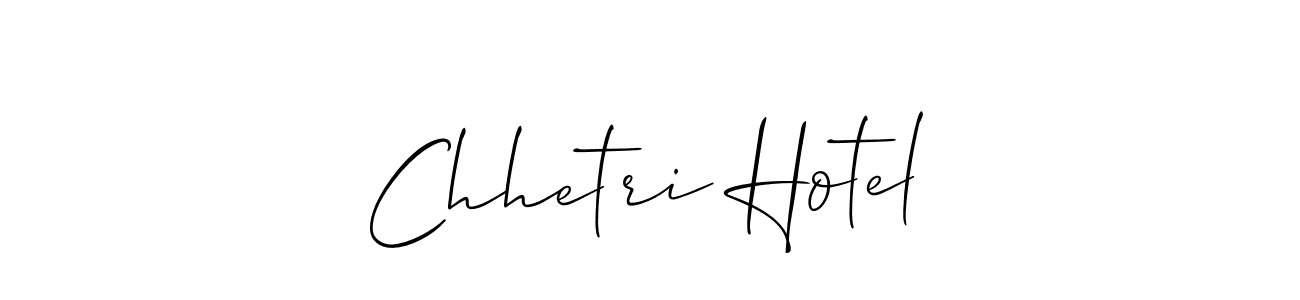 How to Draw Chhetri Hotel signature style? Allison_Script is a latest design signature styles for name Chhetri Hotel. Chhetri Hotel signature style 2 images and pictures png