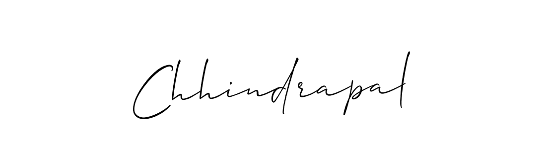 How to make Chhindrapal signature? Allison_Script is a professional autograph style. Create handwritten signature for Chhindrapal name. Chhindrapal signature style 2 images and pictures png