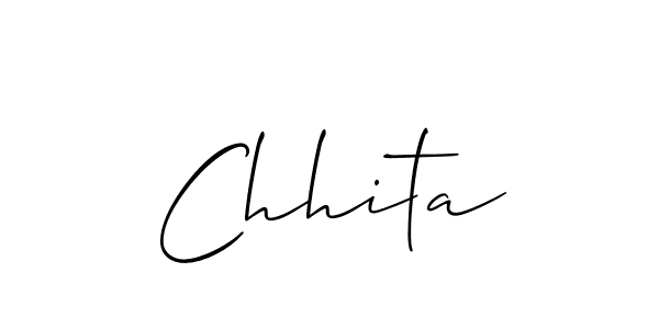 Create a beautiful signature design for name Chhita. With this signature (Allison_Script) fonts, you can make a handwritten signature for free. Chhita signature style 2 images and pictures png