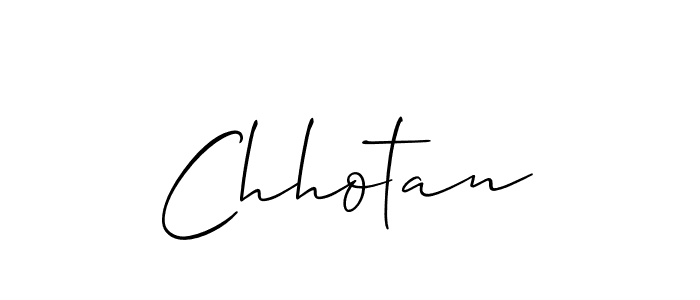 How to make Chhotan name signature. Use Allison_Script style for creating short signs online. This is the latest handwritten sign. Chhotan signature style 2 images and pictures png