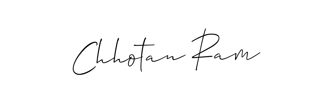 Use a signature maker to create a handwritten signature online. With this signature software, you can design (Allison_Script) your own signature for name Chhotan Ram. Chhotan Ram signature style 2 images and pictures png