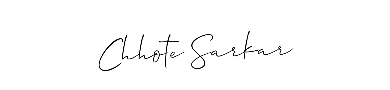 The best way (Allison_Script) to make a short signature is to pick only two or three words in your name. The name Chhote Sarkar include a total of six letters. For converting this name. Chhote Sarkar signature style 2 images and pictures png