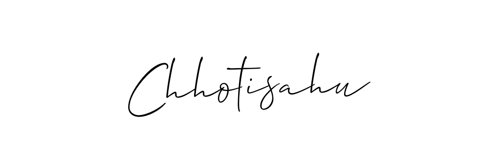 Create a beautiful signature design for name Chhotisahu. With this signature (Allison_Script) fonts, you can make a handwritten signature for free. Chhotisahu signature style 2 images and pictures png