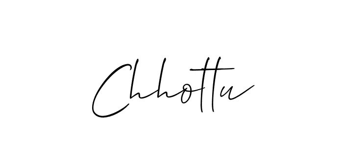 Make a beautiful signature design for name Chhottu. With this signature (Allison_Script) style, you can create a handwritten signature for free. Chhottu signature style 2 images and pictures png