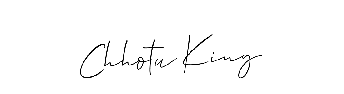 if you are searching for the best signature style for your name Chhotu King. so please give up your signature search. here we have designed multiple signature styles  using Allison_Script. Chhotu King signature style 2 images and pictures png