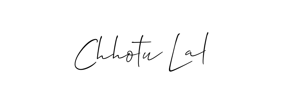 The best way (Allison_Script) to make a short signature is to pick only two or three words in your name. The name Chhotu Lal include a total of six letters. For converting this name. Chhotu Lal signature style 2 images and pictures png