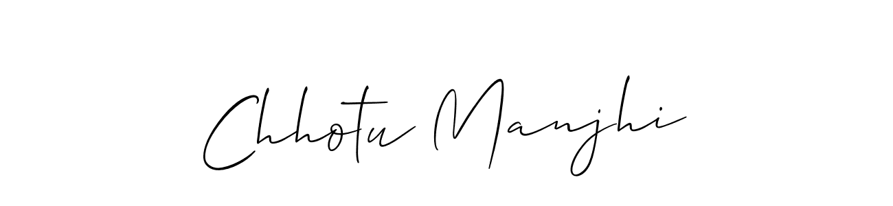 Chhotu Manjhi stylish signature style. Best Handwritten Sign (Allison_Script) for my name. Handwritten Signature Collection Ideas for my name Chhotu Manjhi. Chhotu Manjhi signature style 2 images and pictures png