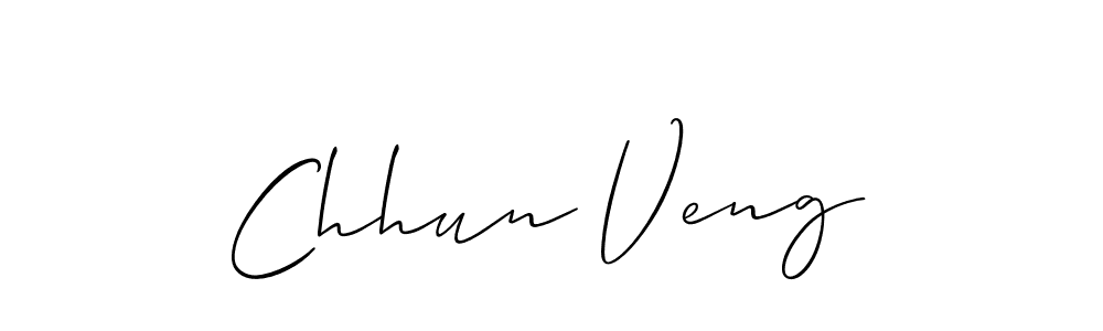 Make a short Chhun Veng signature style. Manage your documents anywhere anytime using Allison_Script. Create and add eSignatures, submit forms, share and send files easily. Chhun Veng signature style 2 images and pictures png