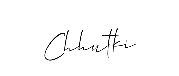 Make a short Chhutki signature style. Manage your documents anywhere anytime using Allison_Script. Create and add eSignatures, submit forms, share and send files easily. Chhutki signature style 2 images and pictures png
