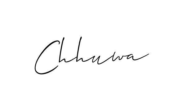 Chhuwa stylish signature style. Best Handwritten Sign (Allison_Script) for my name. Handwritten Signature Collection Ideas for my name Chhuwa. Chhuwa signature style 2 images and pictures png