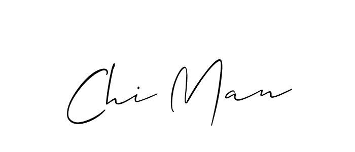 Use a signature maker to create a handwritten signature online. With this signature software, you can design (Allison_Script) your own signature for name Chi Man. Chi Man signature style 2 images and pictures png