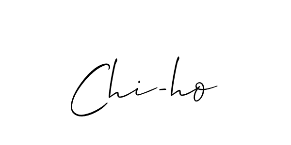 It looks lik you need a new signature style for name Chi-ho. Design unique handwritten (Allison_Script) signature with our free signature maker in just a few clicks. Chi-ho signature style 2 images and pictures png