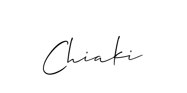 Also we have Chiaki name is the best signature style. Create professional handwritten signature collection using Allison_Script autograph style. Chiaki signature style 2 images and pictures png