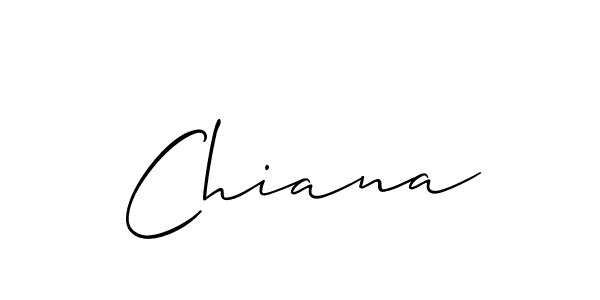 How to make Chiana name signature. Use Allison_Script style for creating short signs online. This is the latest handwritten sign. Chiana signature style 2 images and pictures png