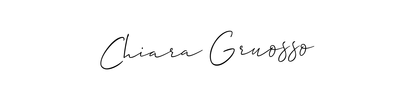 Use a signature maker to create a handwritten signature online. With this signature software, you can design (Allison_Script) your own signature for name Chiara Gruosso. Chiara Gruosso signature style 2 images and pictures png