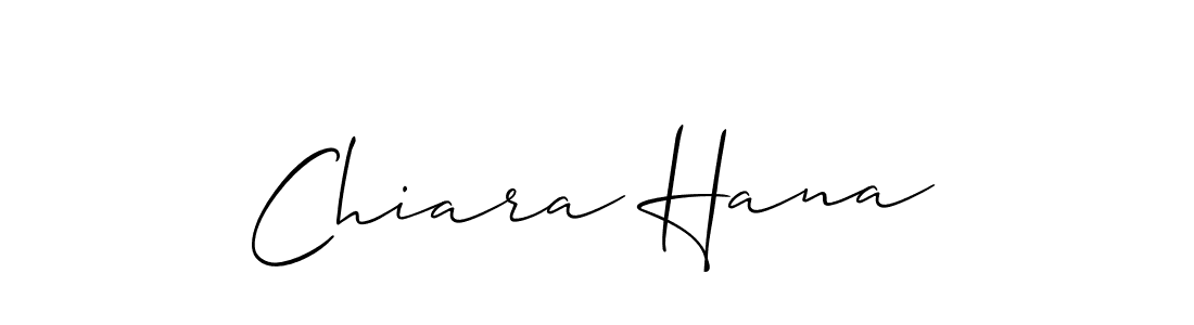 How to Draw Chiara Hana signature style? Allison_Script is a latest design signature styles for name Chiara Hana. Chiara Hana signature style 2 images and pictures png