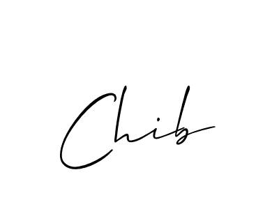 Chib stylish signature style. Best Handwritten Sign (Allison_Script) for my name. Handwritten Signature Collection Ideas for my name Chib. Chib signature style 2 images and pictures png