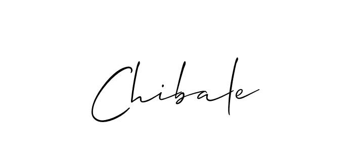 How to make Chibale signature? Allison_Script is a professional autograph style. Create handwritten signature for Chibale name. Chibale signature style 2 images and pictures png