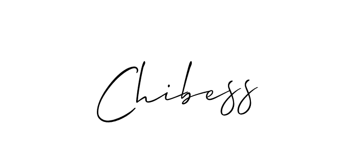 Make a beautiful signature design for name Chibess. With this signature (Allison_Script) style, you can create a handwritten signature for free. Chibess signature style 2 images and pictures png