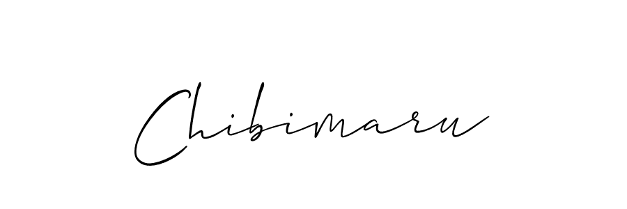 Use a signature maker to create a handwritten signature online. With this signature software, you can design (Allison_Script) your own signature for name Chibimaru. Chibimaru signature style 2 images and pictures png