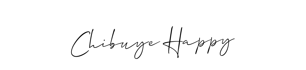 Best and Professional Signature Style for Chibuye Happy. Allison_Script Best Signature Style Collection. Chibuye Happy signature style 2 images and pictures png
