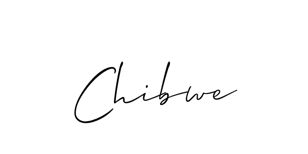 Design your own signature with our free online signature maker. With this signature software, you can create a handwritten (Allison_Script) signature for name Chibwe. Chibwe signature style 2 images and pictures png