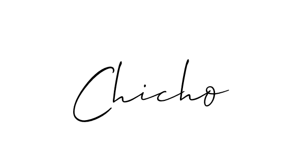 How to make Chicho signature? Allison_Script is a professional autograph style. Create handwritten signature for Chicho name. Chicho signature style 2 images and pictures png