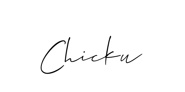 Make a beautiful signature design for name Chicku. Use this online signature maker to create a handwritten signature for free. Chicku signature style 2 images and pictures png