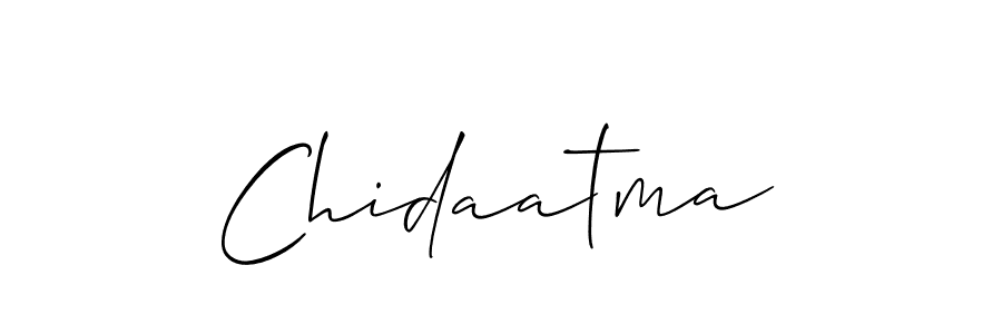 How to make Chidaatma signature? Allison_Script is a professional autograph style. Create handwritten signature for Chidaatma name. Chidaatma signature style 2 images and pictures png