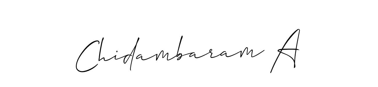 Create a beautiful signature design for name Chidambaram A. With this signature (Allison_Script) fonts, you can make a handwritten signature for free. Chidambaram A signature style 2 images and pictures png