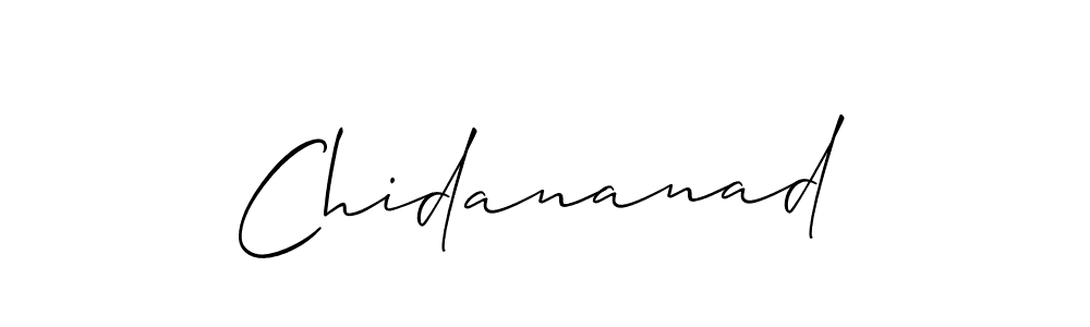 How to make Chidananad signature? Allison_Script is a professional autograph style. Create handwritten signature for Chidananad name. Chidananad signature style 2 images and pictures png