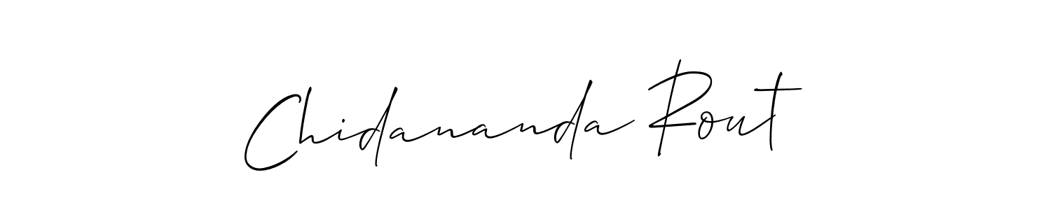 Use a signature maker to create a handwritten signature online. With this signature software, you can design (Allison_Script) your own signature for name Chidananda Rout. Chidananda Rout signature style 2 images and pictures png