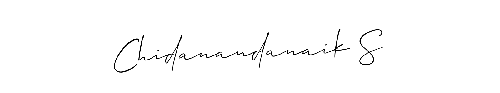 Make a beautiful signature design for name Chidanandanaik S. Use this online signature maker to create a handwritten signature for free. Chidanandanaik S signature style 2 images and pictures png