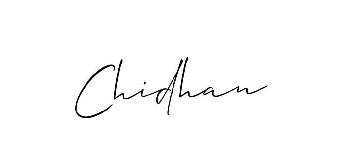 It looks lik you need a new signature style for name Chidhan. Design unique handwritten (Allison_Script) signature with our free signature maker in just a few clicks. Chidhan signature style 2 images and pictures png