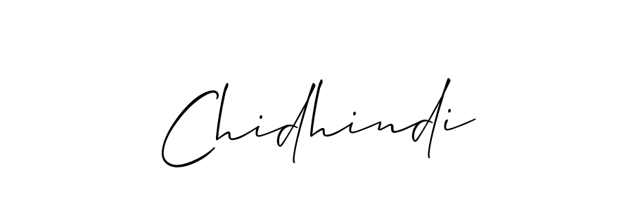 Make a beautiful signature design for name Chidhindi. Use this online signature maker to create a handwritten signature for free. Chidhindi signature style 2 images and pictures png