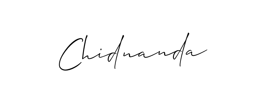 The best way (Allison_Script) to make a short signature is to pick only two or three words in your name. The name Chidnanda include a total of six letters. For converting this name. Chidnanda signature style 2 images and pictures png