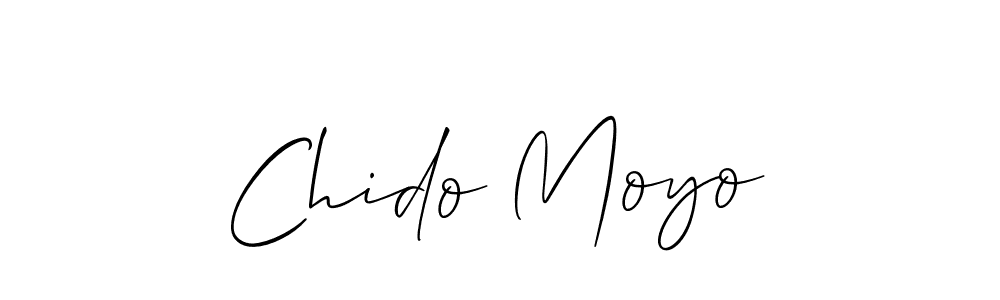 Make a beautiful signature design for name Chido Moyo. With this signature (Allison_Script) style, you can create a handwritten signature for free. Chido Moyo signature style 2 images and pictures png