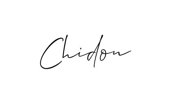 Best and Professional Signature Style for Chidon. Allison_Script Best Signature Style Collection. Chidon signature style 2 images and pictures png