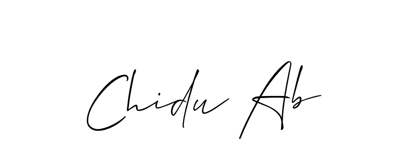 Similarly Allison_Script is the best handwritten signature design. Signature creator online .You can use it as an online autograph creator for name Chidu Ab. Chidu Ab signature style 2 images and pictures png