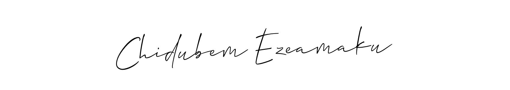 Make a beautiful signature design for name Chidubem Ezeamaku. With this signature (Allison_Script) style, you can create a handwritten signature for free. Chidubem Ezeamaku signature style 2 images and pictures png