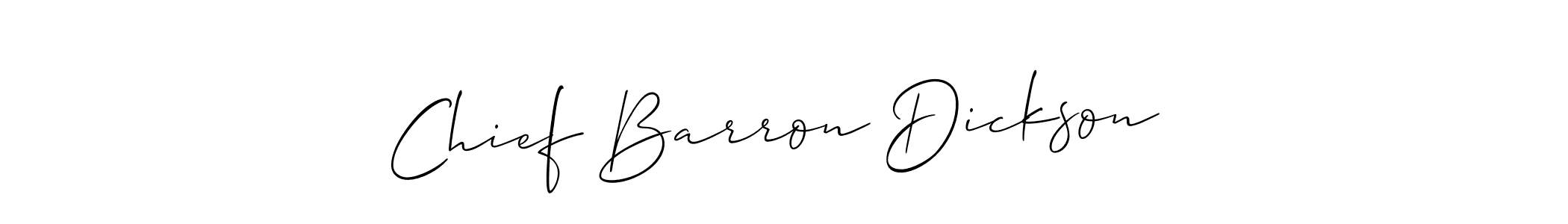 Make a beautiful signature design for name Chief Barron Dickson . With this signature (Allison_Script) style, you can create a handwritten signature for free. Chief Barron Dickson  signature style 2 images and pictures png