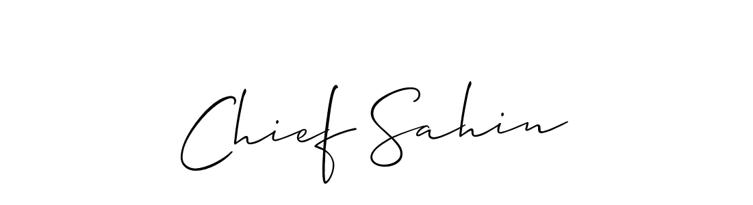 Allison_Script is a professional signature style that is perfect for those who want to add a touch of class to their signature. It is also a great choice for those who want to make their signature more unique. Get Chief Sahin name to fancy signature for free. Chief Sahin signature style 2 images and pictures png